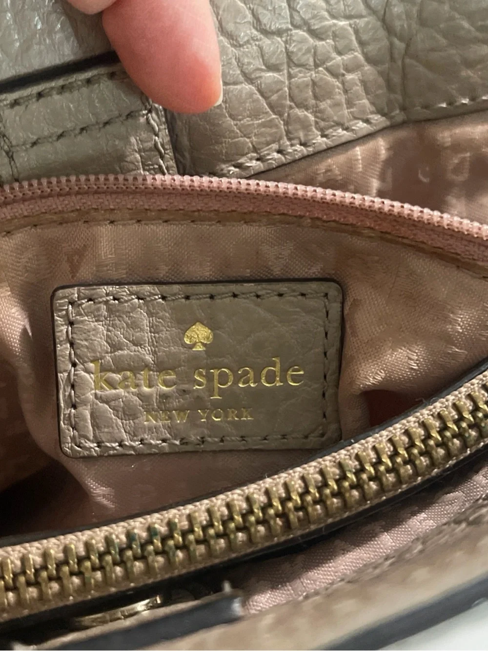 Kate Spade New York Perri Lane Bubbles Romy Satchel Beige